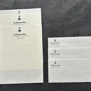 Vintage Blackstone Hotel Chicago Stationery